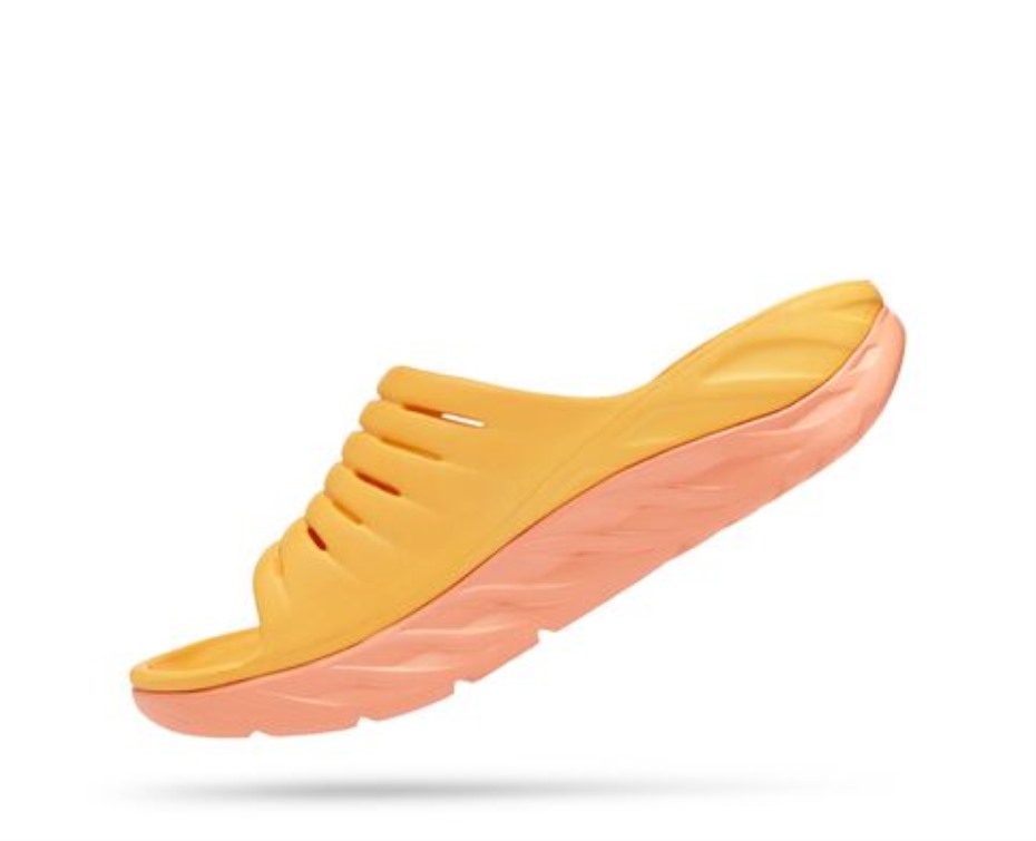 Ora Recovery Slide Hoka Borostyán Sárga Kagylókorall