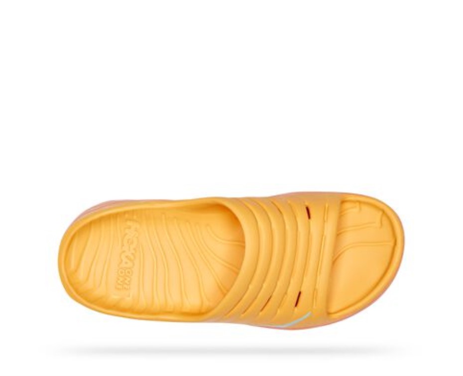 Ora Recovery Slide Hoka Borostyán Sárga Kagylókorall