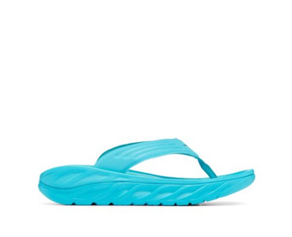 Ora Recovery Flip Hoka Scuba Blue Bellwether Blue