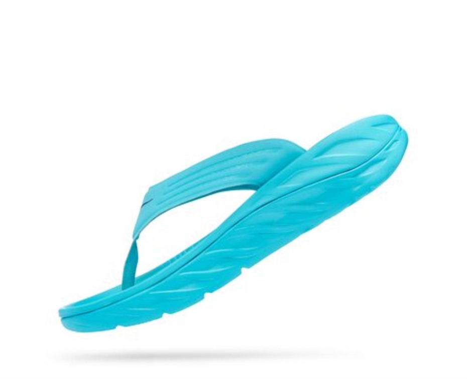Ora Recovery Flip Hoka Scuba Blue Bellwether Blue