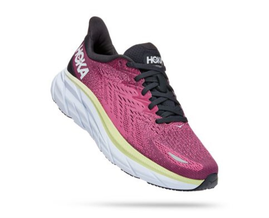 Clifton 8 Hoka Blue Grafit Ibis Rose