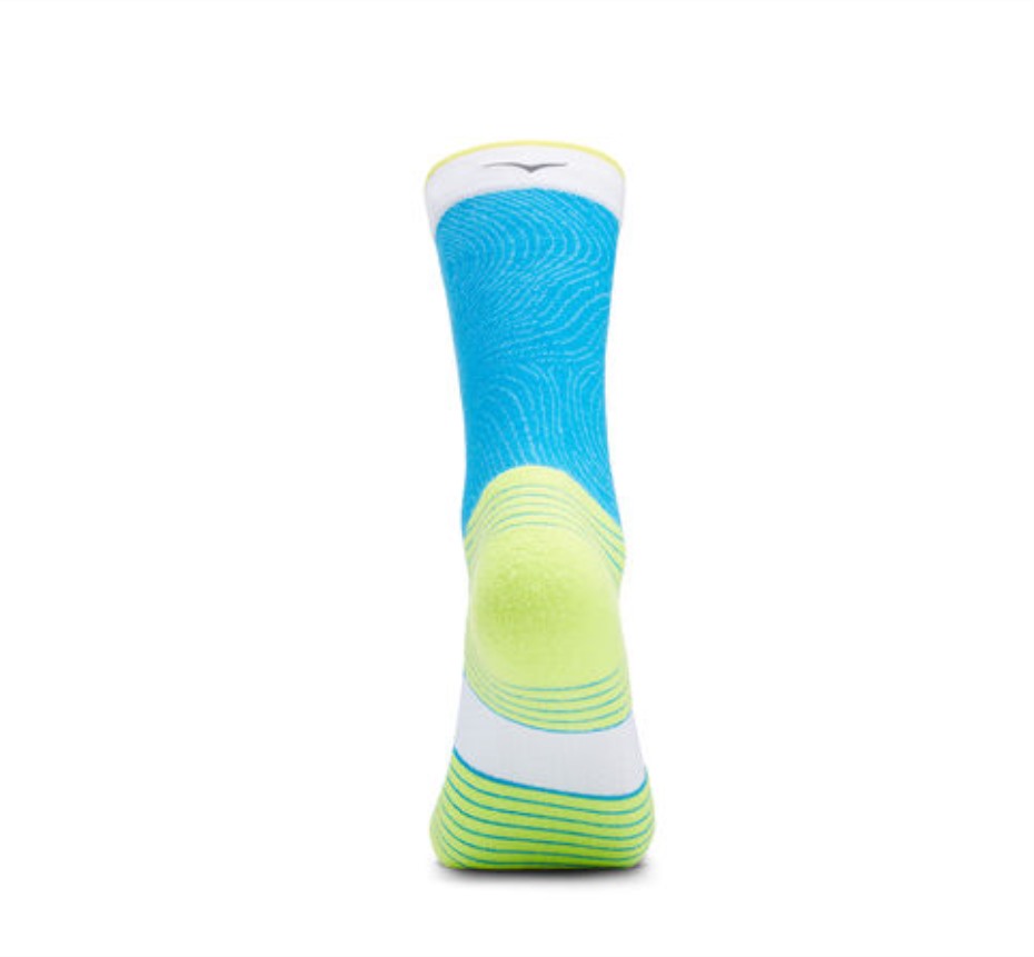 Crew Run Sock Hoka Diva Blue Citrus