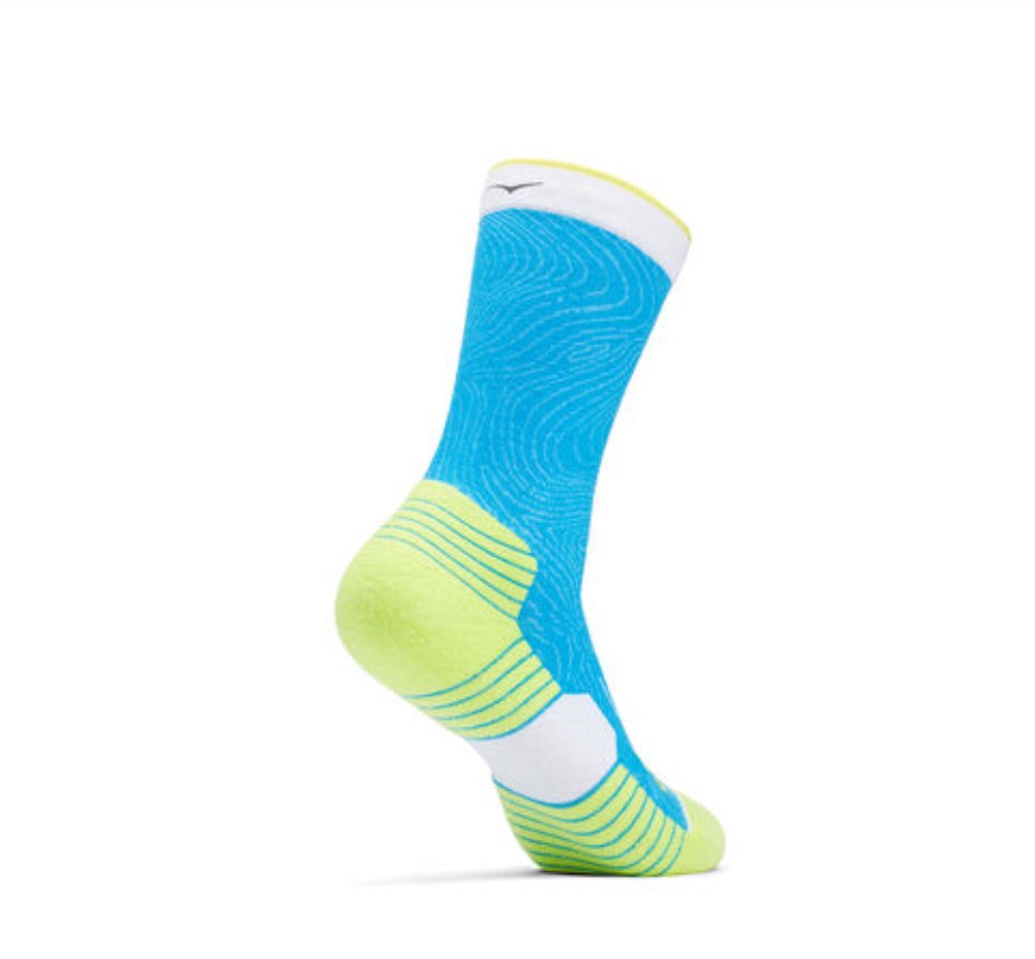 Crew Run Sock Hoka Diva Blue Citrus