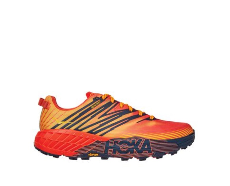 Hoka Speedgoat 4 Gtx Mandarin Vörös Arany Fúziós