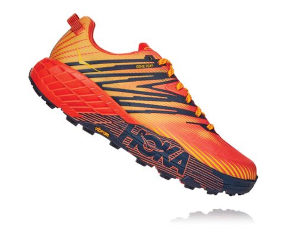 Hoka Speedgoat 4 Gtx Mandarin Vörös Arany Fúziós