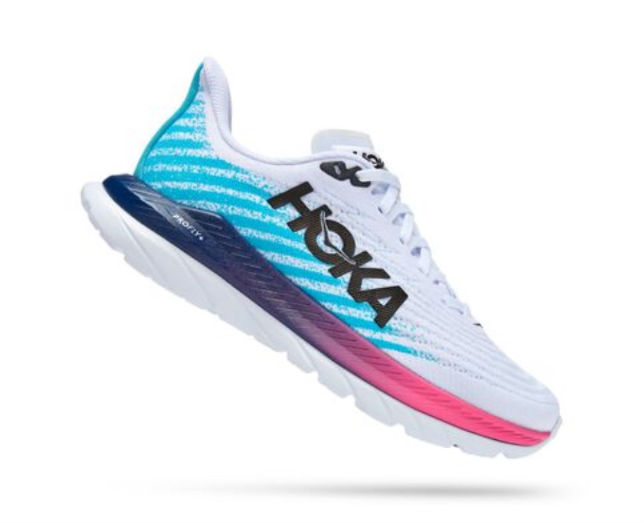 Hoka Mach 5 Fehér Búvárkék