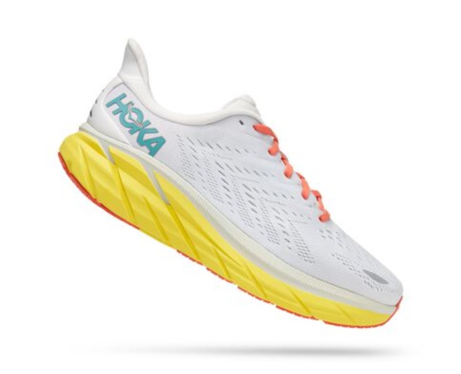 Clifton 8 Hoka Blanc De Blanc Világító