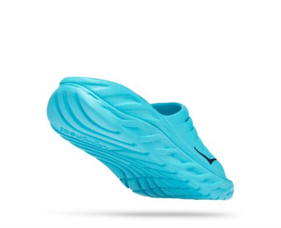 Ora Recovery Slide Hoka Scuba Blue Bellwether Blue