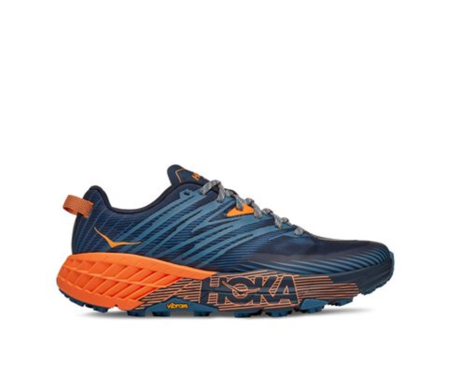Speedgoat 4 Hoka Valódi Kékeszöld Datolyaszilva Narancs