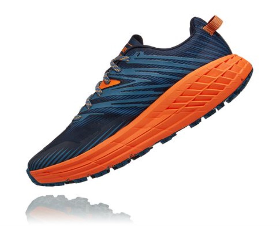 Speedgoat 4 Hoka Valódi Kékeszöld Datolyaszilva Narancs