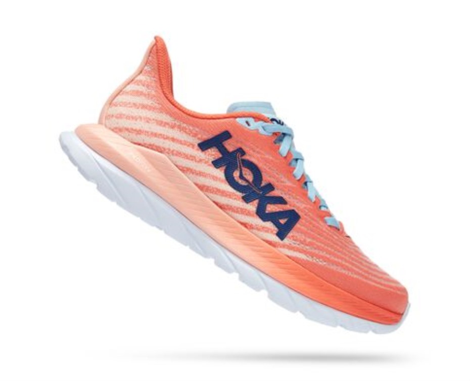 Hoka Mach 5 Kamélia őszibarack Parfé