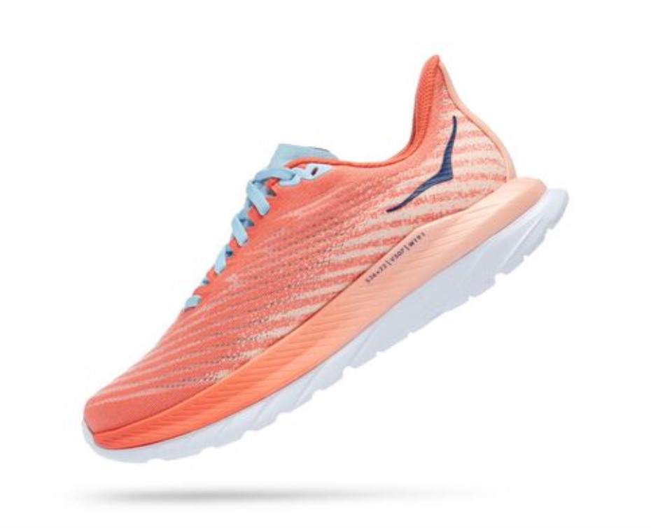 Hoka Mach 5 Kamélia őszibarack Parfé