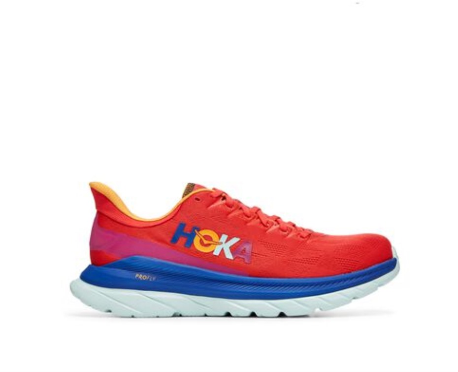 Hoka Mach 4 Fiesta Blueing