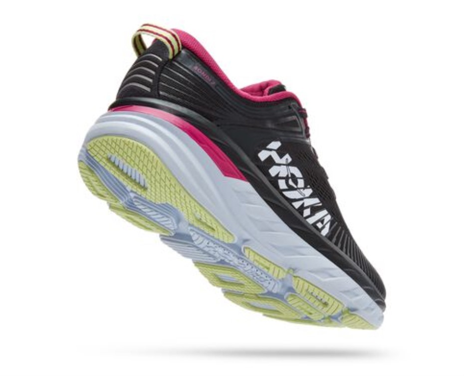 Hoka Bondi 7 Kék Grafit Fesztivál Fukszia