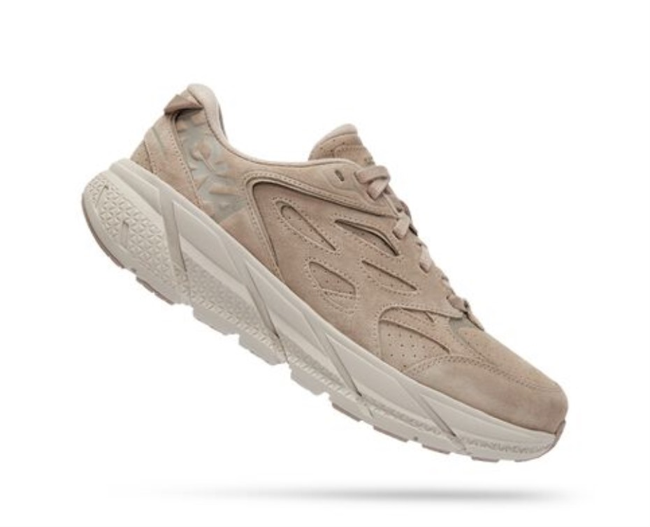Hoka Clifton L Velúr Egyszerűen Taupe Habkő